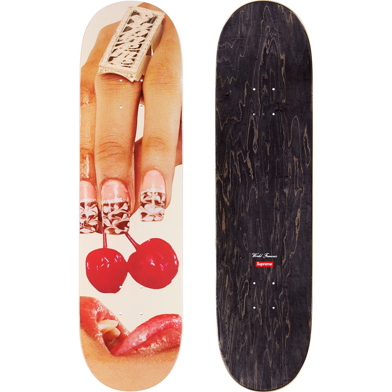 Cherries Skateboard view 2